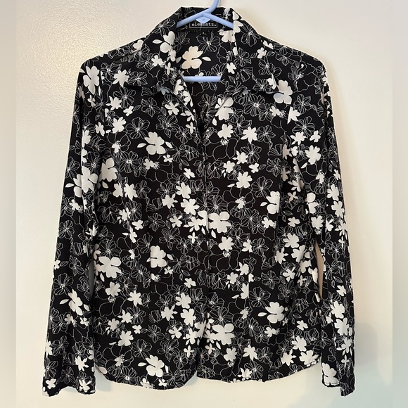 Haut Floral Elementz Taille S - Polyester Et élasthanne, Manches Courtes, Occasion Excellent état
